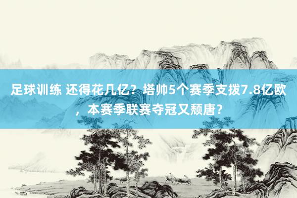 足球训练 还得花几亿？塔帅5个赛季支拨7.8亿欧，本赛季联赛夺冠又颓唐？