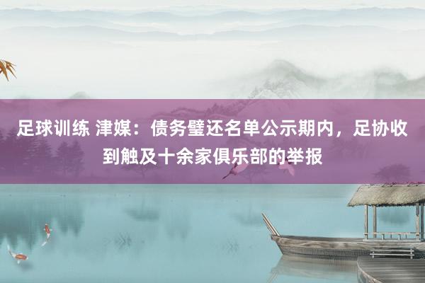 足球训练 津媒：债务璧还名单公示期内，足协收到触及十余家俱乐部的举报