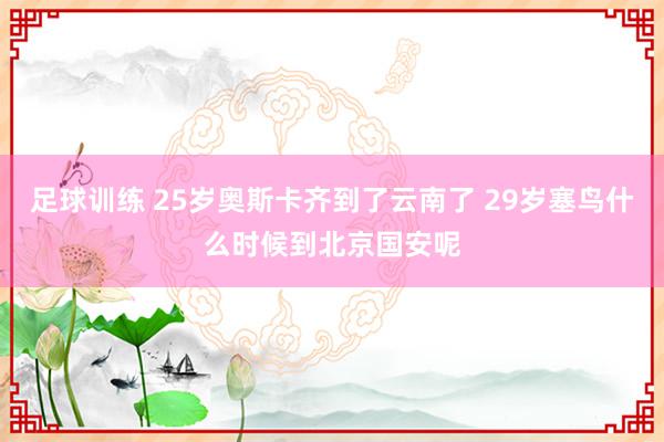 足球训练 25岁奥斯卡齐到了云南了 29岁塞鸟什么时候到北京国安呢