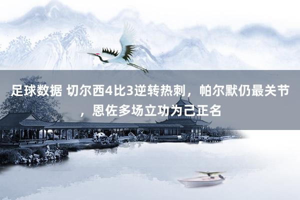 足球数据 切尔西4比3逆转热刺，帕尔默仍最关节，恩佐多场立功为己正名